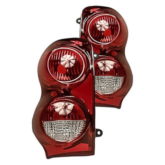 Replacement - Driver and Passenger Side Tail Light Lens and Housing Set (CAPA Certified)