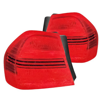 Replacement - Driver and Passenger Side Outer Tail Light Lens and Housing Set (Standard Line)
