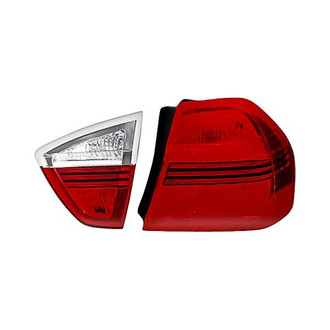 Replacement - Passenger Side Driver and Passenger Side Inner and Outer Tail Light Lens and Housing Set (Standard Line)