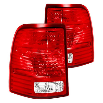 Replacement - Driver and Passenger Side Tail Light Lens and Housing Set (CAPA Certified)