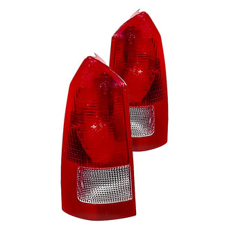 Replacement - Driver and Passenger Side Tail Light Lens and Housing Set (Standard Line)