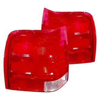 Replacement - Driver and Passenger Side Tail Light Lens and Housing Set (CAPA Certified)