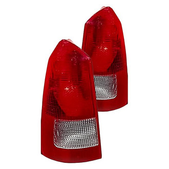 Replacement - Driver and Passenger Side Tail Light Lens and Housing Set (Standard Line)