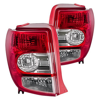 Replacement - Driver and Passenger Side Tail Light Lens and Housing Set (Standard Line)