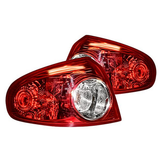 Replacement - Driver and Passenger Side Outer Tail Light Lens and Housing Set (Standard Line)