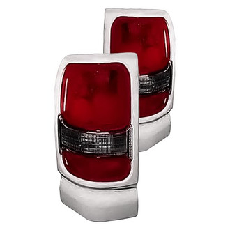 Replacement - Driver and Passenger Side Tail Light Lens and Housing Set (Standard Line)