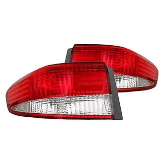 Replacement - Driver and Passenger Side Outer Tail Light Lens and Housing Set (CAPA Certified)