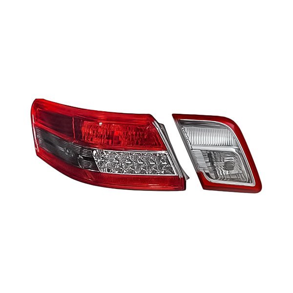 Replacement - Driver Side Inner and Outer Tail Light Lens and Housing Set, Toyota Camry