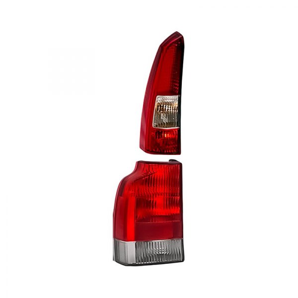 Replacement - Driver Side Lower and Upper Tail Light Lens and Housing Set, Volvo V70
