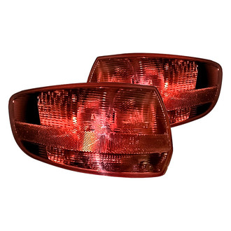 Replacement - Driver and Passenger Side Outer Tail Light Lens and Housing Set (Standard Line)