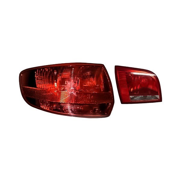 Replacement - Driver Side Inner and Outer Tail Light Lens and Housing Set