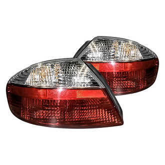 Replacement - Driver and Passenger Side Tail Light Lens and Housing Set (Standard Line)