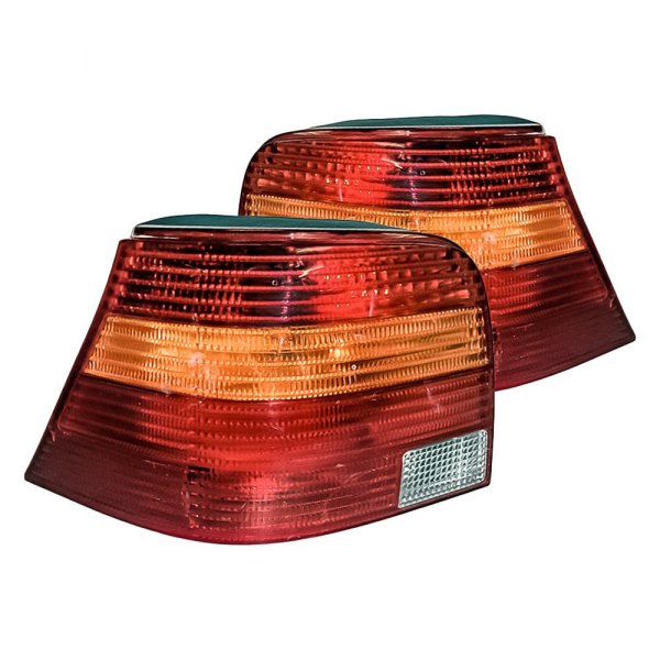 Replacement - Outer Tail Light Lens and Housing Set, Volkswagen Golf