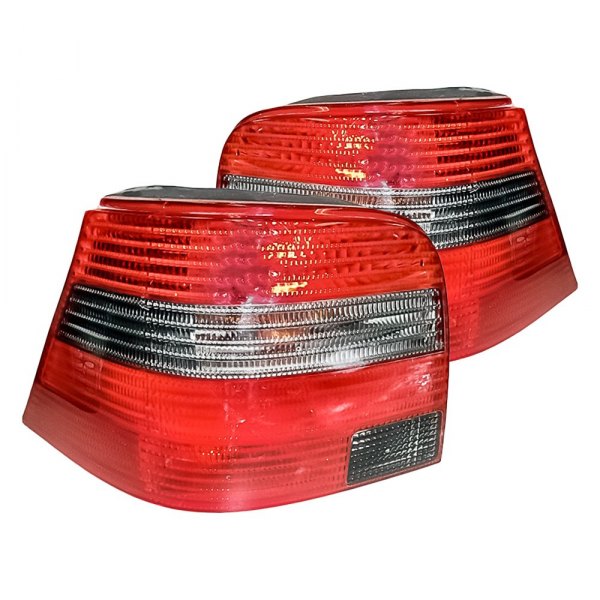 Replacement - Outer Tail Light Lens and Housing Set, Volkswagen Golf