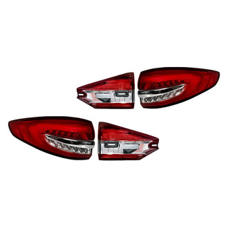 Replacement - Driver and Passenger Side Inner and Outer Tail Light Set (CAPA Certified)