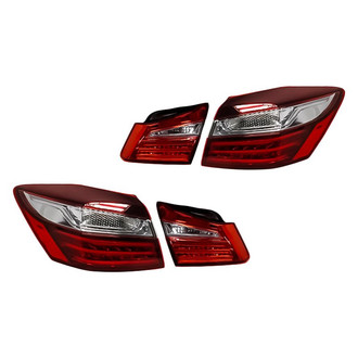 Replacement - Driver and Passenger Side Inner and Outer Tail Light Set (CAPA Certified)