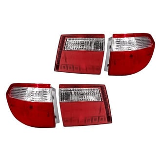 Replacement - Driver and Passenger Side Inner and Outer Tail Light Lens and Housing Set (Standard Line)