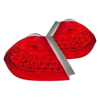 Replacement - Driver and Passenger Side Outer Tail Light Lens and Housing Set (Standard Line)