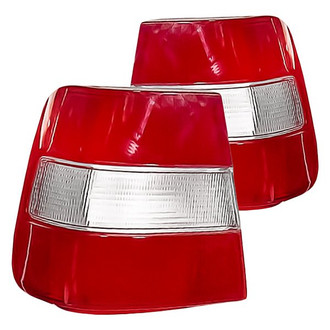 Replacement - Driver and Passenger Side Outer Tail Light Lens and Housing Set (Standard Line)