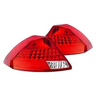Replacement - Driver and Passenger Side Tail Light Lens and Housing Set (Standard Line)