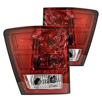 Replacement - Driver and Passenger Side Tail Light Lens and Housing Set (Standard Line)