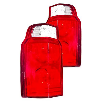 Replacement - Driver and Passenger Side Tail Light Lens and Housing Set (Standard Line)