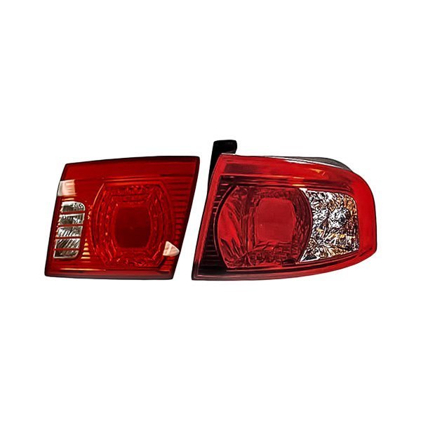 Replacement - Passenger Side Inner and Outer Tail Light Set, Kia Optima