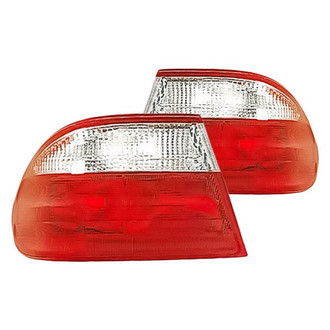 Replacement - Driver and Passenger Side Outer Tail Light Lens and Housing Set (Standard Line)