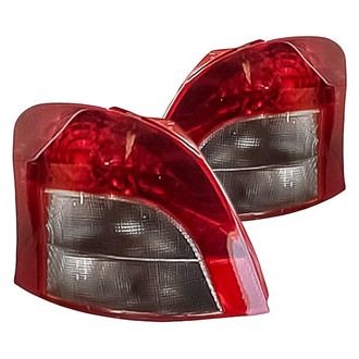 Replacement - Driver and Passenger Side Tail Light Lens and Housing Set (Standard Line)