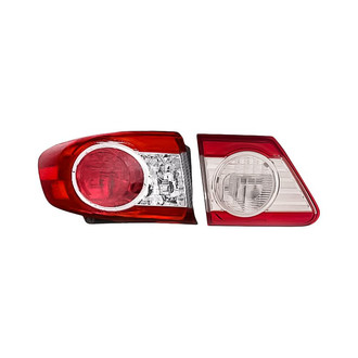 Replacement - Driver Side Driver and Passenger Side Inner and Outer Tail Light Lens and Housing Set (Standard Line)