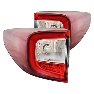 Replacement - Driver and Passenger Side Outer Tail Light Set (CAPA Certified)
