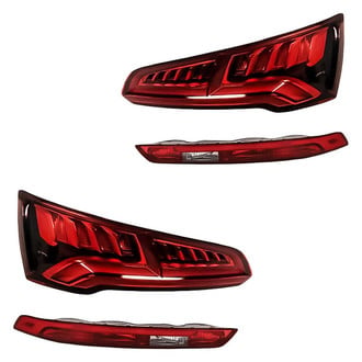 Replacement - Driver and Passenger Side Lower and Upper Tail Light Set (CAPA Certified)