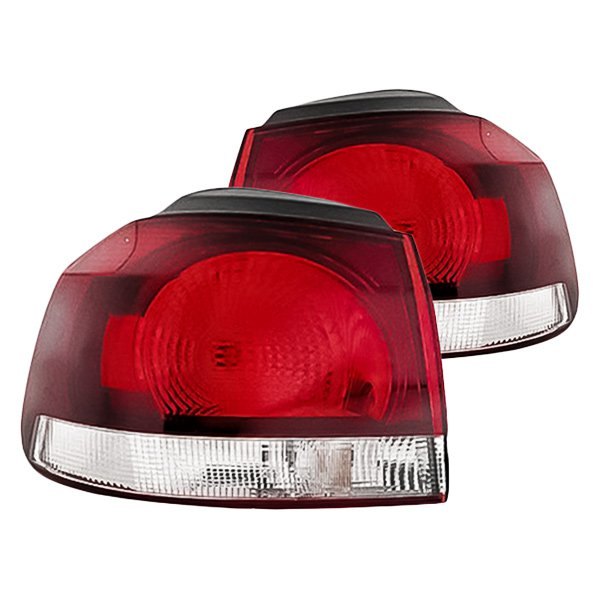 Replacement - Outer Tail Light Lens and Housing Set, Volkswagen Golf GTI