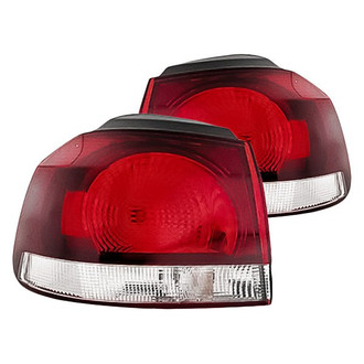 Replacement - Driver and Passenger Side Outer Tail Light Lens and Housing Set (Standard Line)