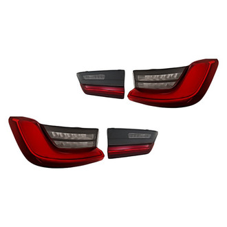 Replacement - Driver and Passenger Side Inner and Outer Tail Light Set (CAPA Certified)