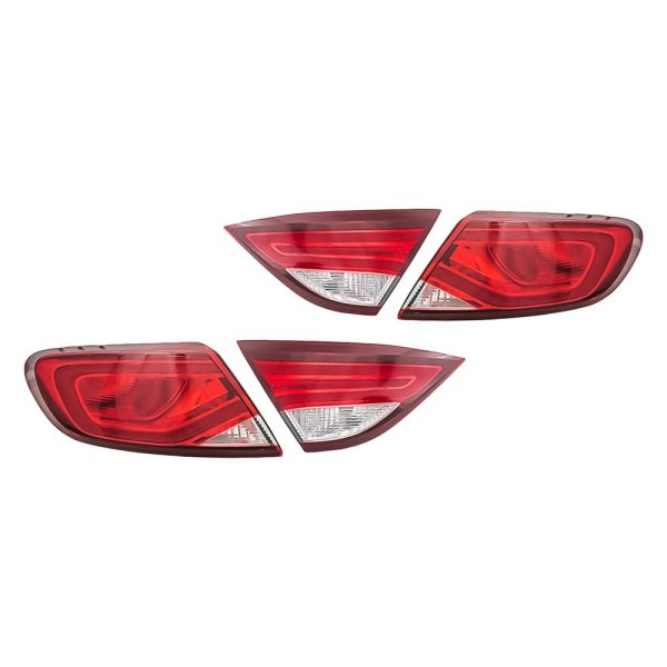 Replacement - Inner and Outer Tail Light Set, Chrysler 200