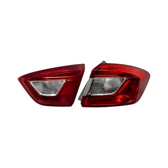 Replacement - Passenger Side Driver and Passenger Side Inner and Outer Tail Light Set (CAPA Certified)