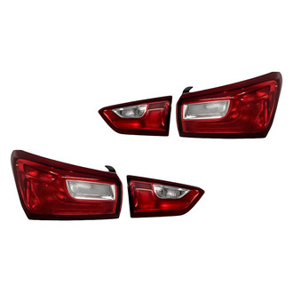Replacement - Driver and Passenger Side Inner and Outer Tail Light Set (CAPA Certified)