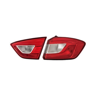 Replacement - Passenger Side Driver and Passenger Side Inner and Outer Tail Light Set (CAPA Certified)
