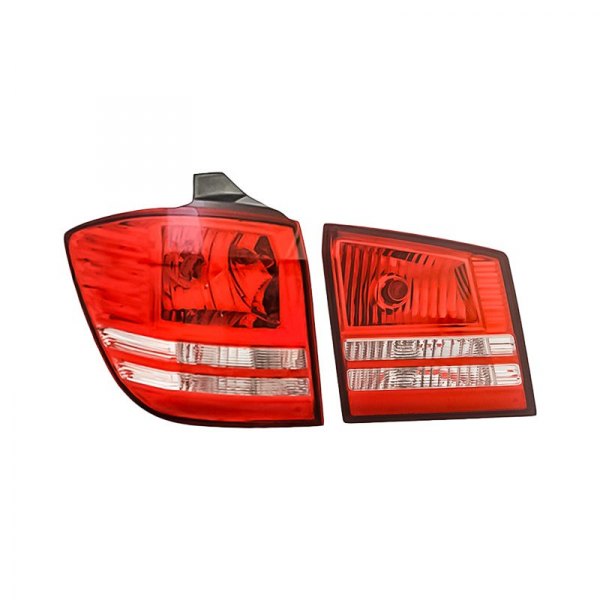 Replacement - Driver Side Inner and Outer Tail Light Set, Dodge Journey