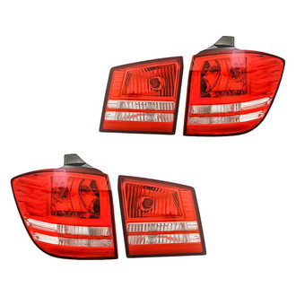 Replacement - Driver and Passenger Side Inner and Outer Tail Light Set (CAPA Certified)