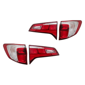 Replacement - Driver and Passenger Side Inner and Outer Tail Light Set (Standard Line)