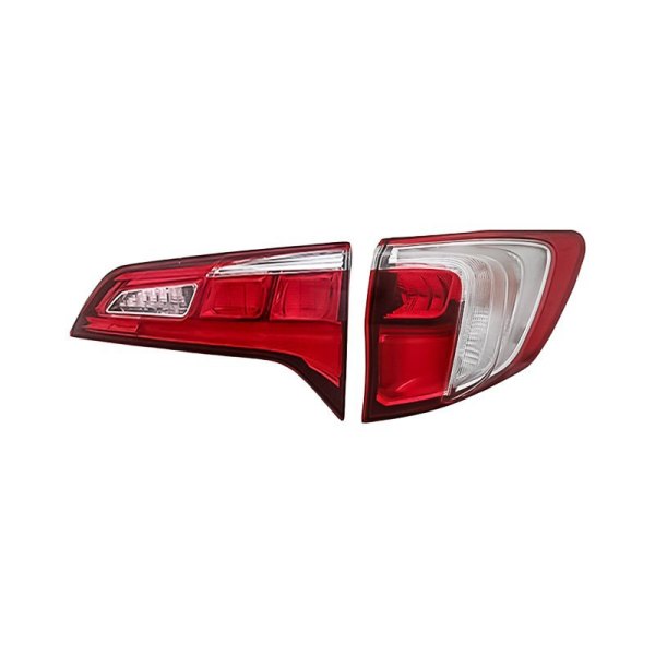 Replacement - Passenger Side Inner and Outer Tail Light Set