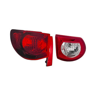 Replacement - Driver Side Driver and Passenger Side Inner and Outer Tail Light Set (CAPA Certified)