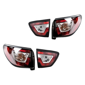 Replacement - Driver and Passenger Side Inner and Outer Tail Light Set (CAPA Certified)