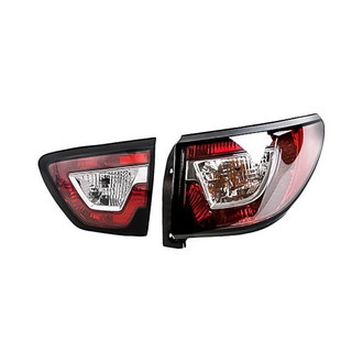 Replacement - Passenger Side Driver and Passenger Side Inner and Outer Tail Light Set (CAPA Certified)