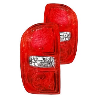 Replacement - Driver and Passenger Side Tail Light Lens and Housing Set (Standard Line)