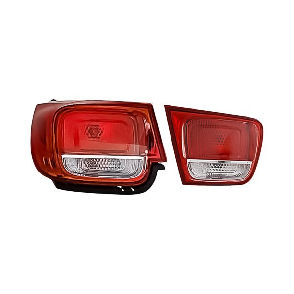 Replacement - Driver Side Inner and Outer Tail Light Set, Chevy Malibu