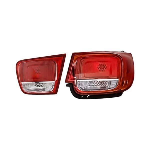 Replacement - Passenger Side Inner and Outer Tail Light Set, Chevy Malibu