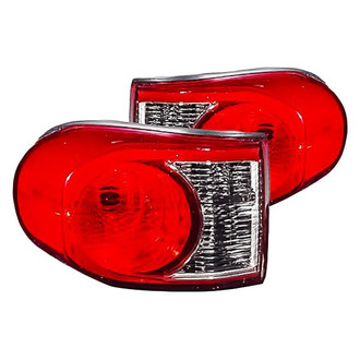 Replacement - Driver and Passenger Side Tail Light Lens and Housing Set (Standard Line)